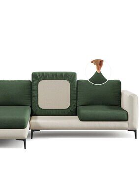 Nolan Interior Miracle Sofa Covers - Plush Kale - 2 back and 2 seat covers